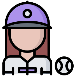 Baseball player icon