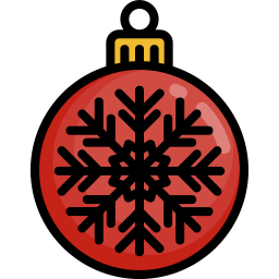 Christmas ball icon