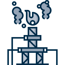 plate-forme pétrolière Icône