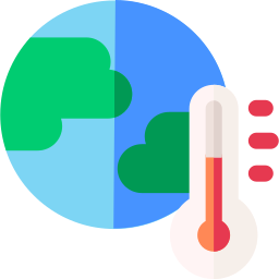 opwarming van de aarde icoon