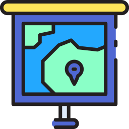 Hanging map icon
