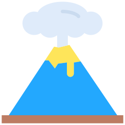 volcán icono