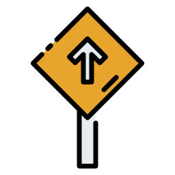 Road sign icon