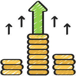 Income chart icon