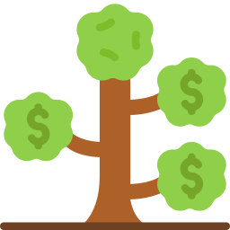 drzewo pieniędzy ikona