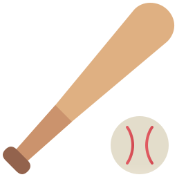 Baseball equipment icon