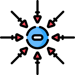negatives ion icon
