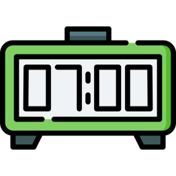 Digital alarm clock icon