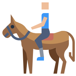 Horse ride icon