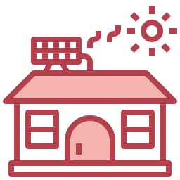 Solar house icon