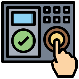 Fingerprint scan icon