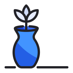 Flower pot icon