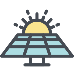 panel solar icono