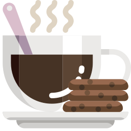 Hot coffee icon