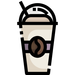 Cold coffee icon