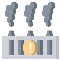 Eco factory icon