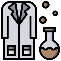 bata de laboratorio icono