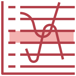 gráfico de dispersión icono