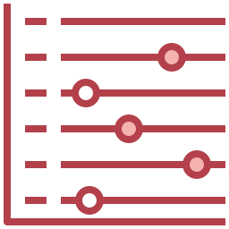 grafico di dispersione icona