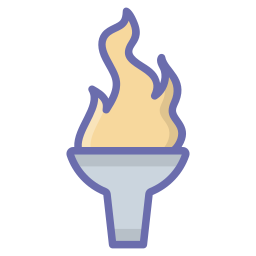 olympische vlam icoon