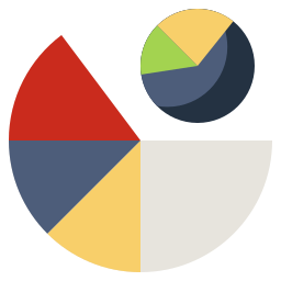 gráfico de pizza Ícone