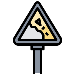 Falling rocks icon