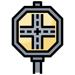 Traffic sign icon