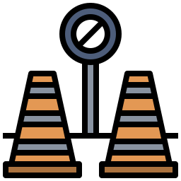 Traffic cone icon