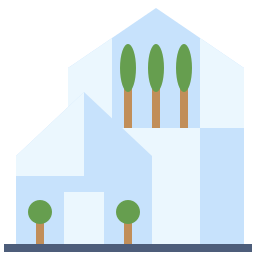 Green house icon