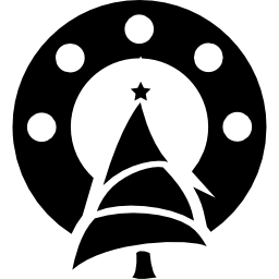 Árbol de navidad icono