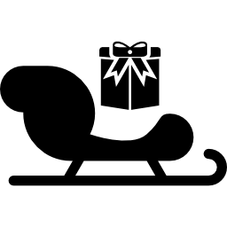 Christmas sled icon