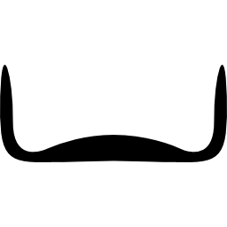 moustache fine Icône