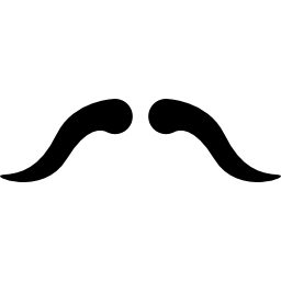 Thin moustache icon