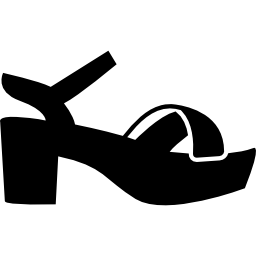 sandalias de plataforma icono