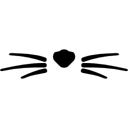 bigotes de gato icono