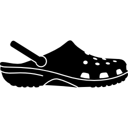 sandalias de goma icono