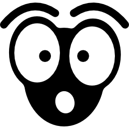 Surprised face icon