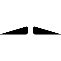 Triangular moustache icon