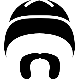 sombrero con bigote icono