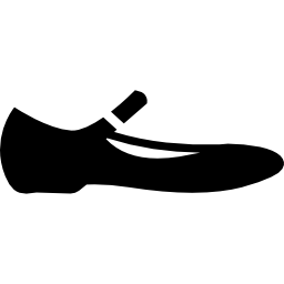 Flat shoe icon