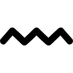 Zigzag moustache icon