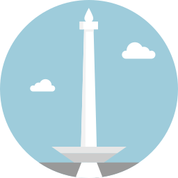 monumento nacional de indonesia icono