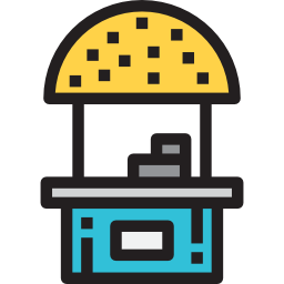 Food stand icon