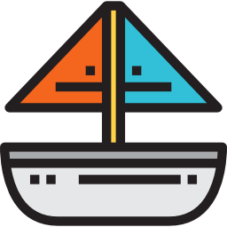 Sailing boat icon