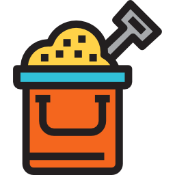 Sand bucket icon