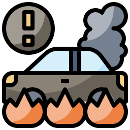 Car accident icon