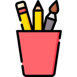 Pencil holder icon