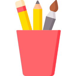 Pencil holder icon