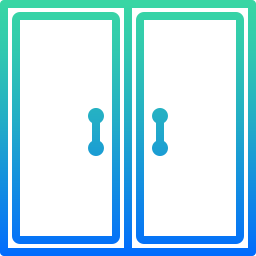 podwójne drzwi ikona