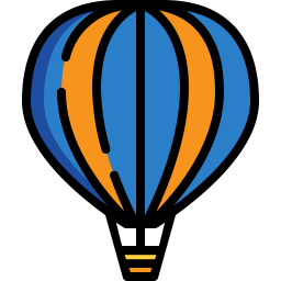 Hot air balloon icon